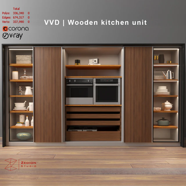 VVD | Wooden Kitchen unit — Descargar