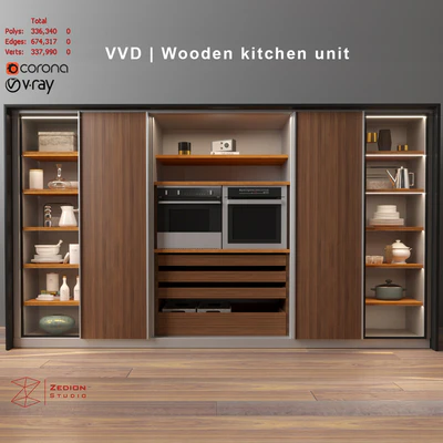 VVD | Wooden Kitchen unit — Ver 1