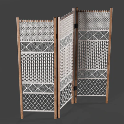 Macrame room divider — View 3