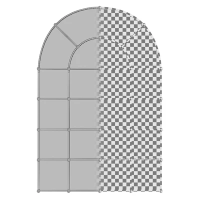 Metal Arch Window Wall Mirror OAWY8570 — Ver 3