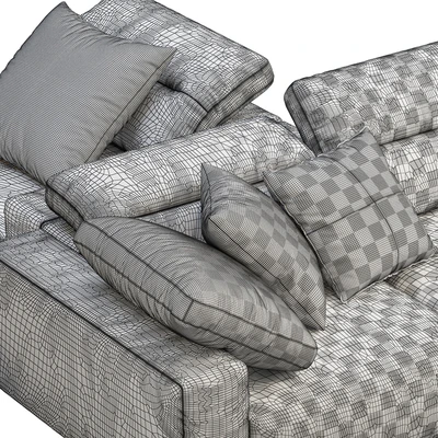 BoConcept Hampton chaise lounge fabric sofas (2 options) — Ver 5