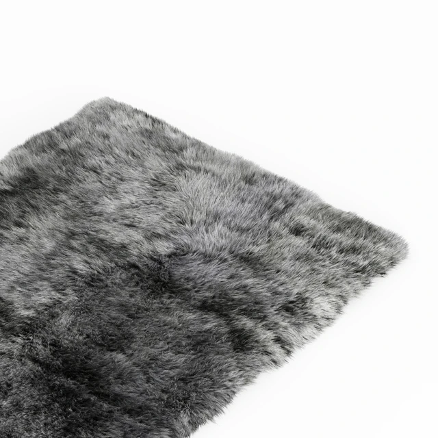 Shaggy Sheepskin Gray Rug — Descargar