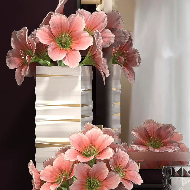 DECORATIVE FLOWER VASE SET 5 — Descargar