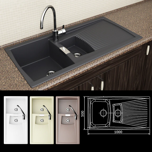 Kitchen Sink Reginox Vienna 15 Faucet Grohe Eurosmart Cosmo — Descargar