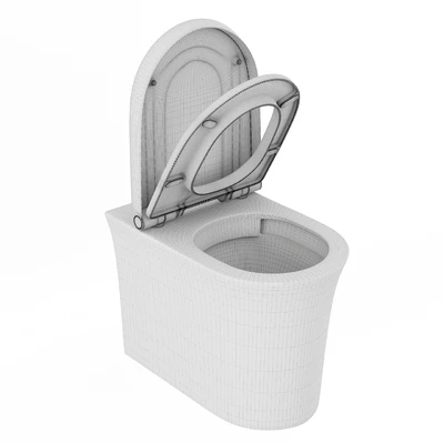 Duravit White Tulip Floor  Duravit Rimless #200109 — Ver 3