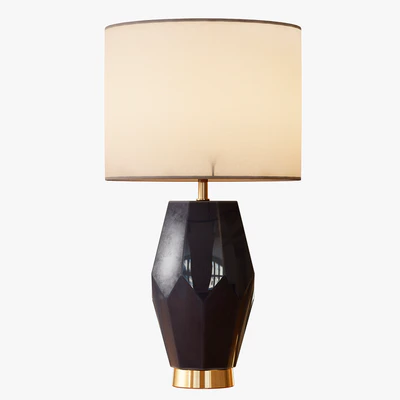Faceted Stone Table Lamp — Вид 1