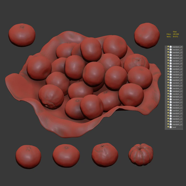 Tangerines in a clay bowl — Download
