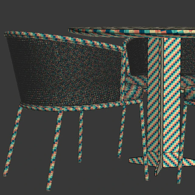 Outdoor garden furniture set v12 / Garden furniture set — Descargar