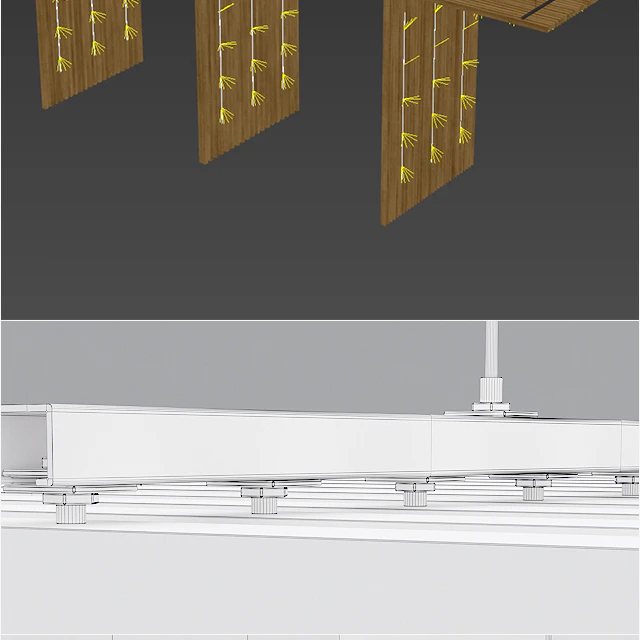 Rack ceiling and wall with built-in lights / TAGinterio — Descargar