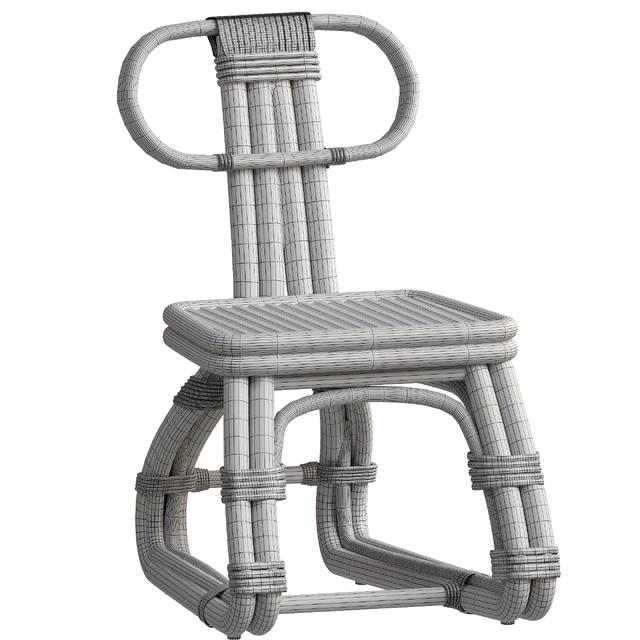 Urbana Dining Chair Black Rattan — Descargar