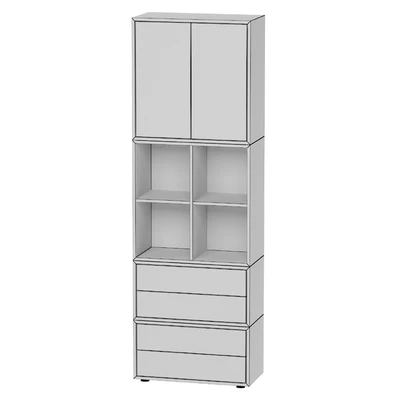Combined cabinet with legs 70x35x212 cm EKET — Ver 4