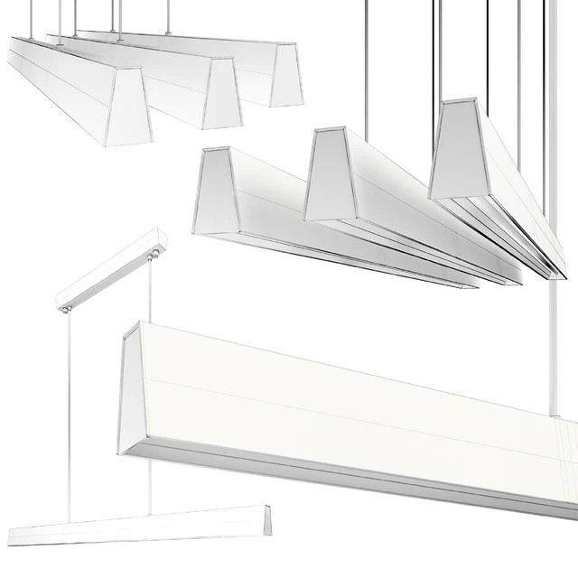 Flair LED Linear Suspension Light by Blackjack — Скачать