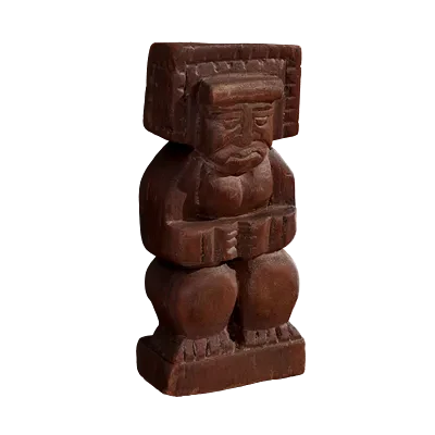 old wooden figurine 001 — Скачать
