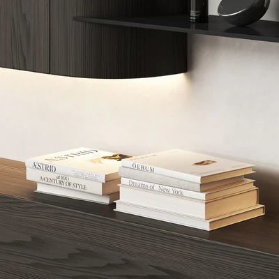 TV wall with furniture with rounded corners — Вид 4
