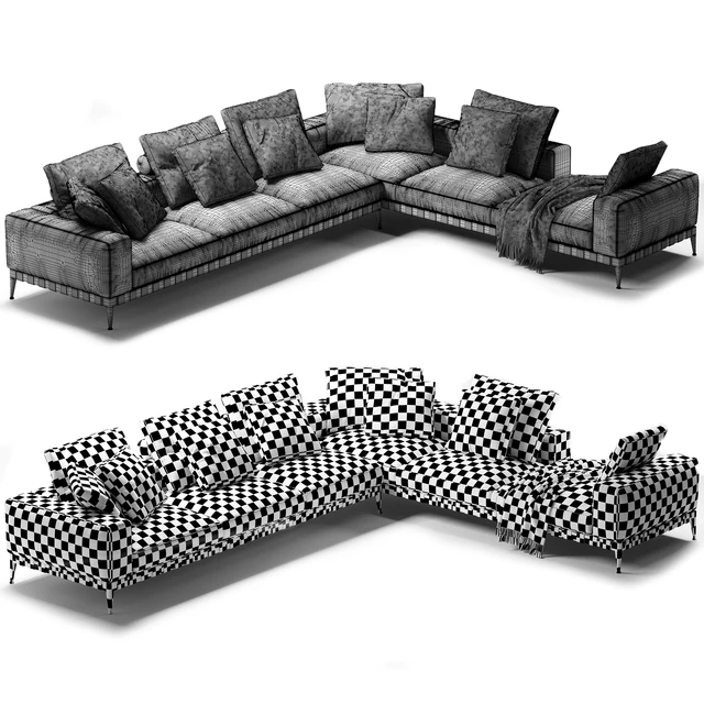 Flexform Gregory corner sofa — Descargar
