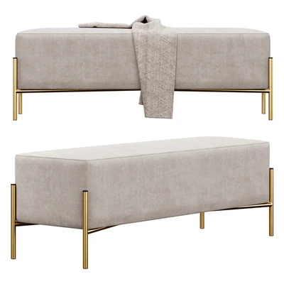Ivor Upholstered Bench by Etta Avenue — Вид 6