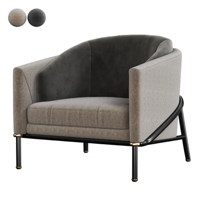Minotti fil noir armchair — Ver 1