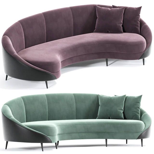 Feet Curved Sofa Beverly — Descargar