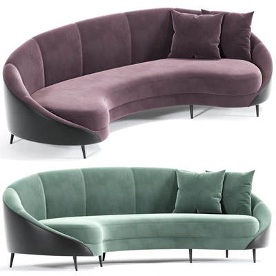 Feet Curved Sofa Beverly — Ver 1