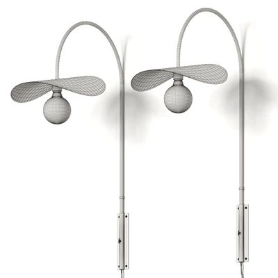 Madam Stoltz Metal Aged Brass & Bronze Wall Lamp — Ver 2
