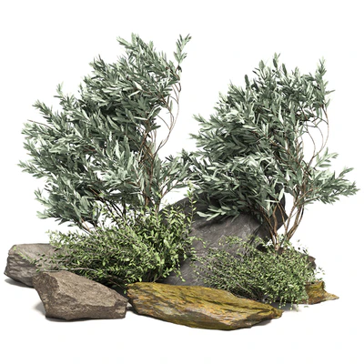 Stone + Bush Pack 7 — Ver 1