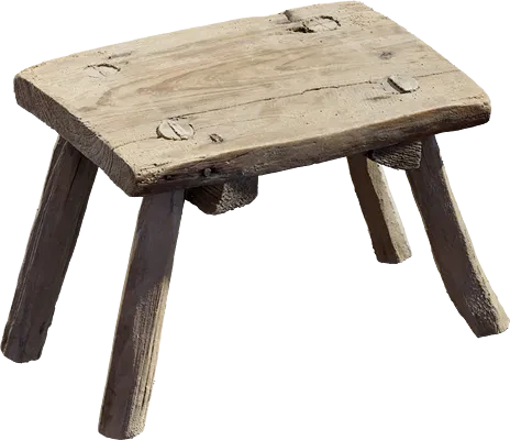 wooden stool 001 — Download