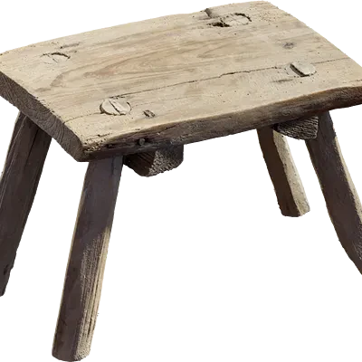 wooden stool 001 — Download