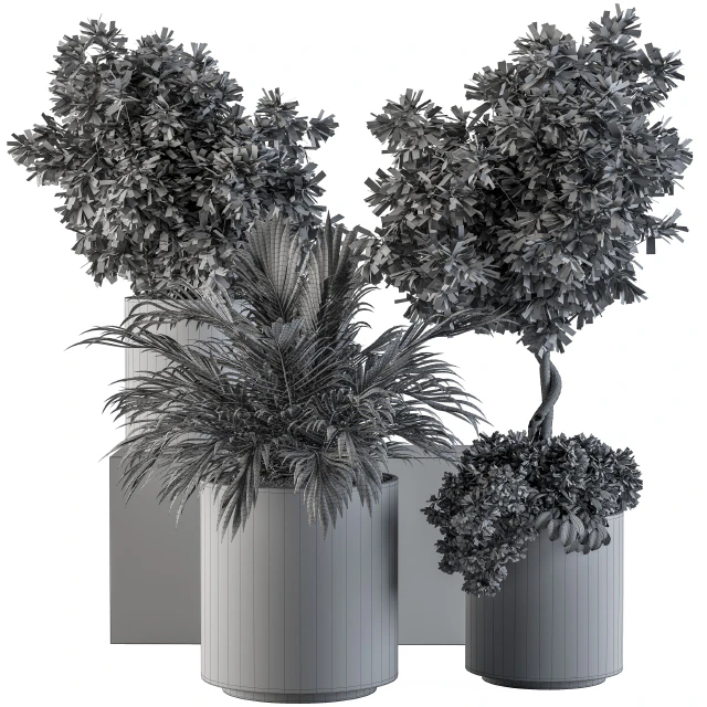indoor Plant Set 90 - Black and Gold — Descargar
