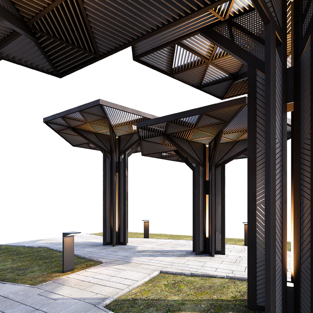Architectural composition of canopies — Descargar