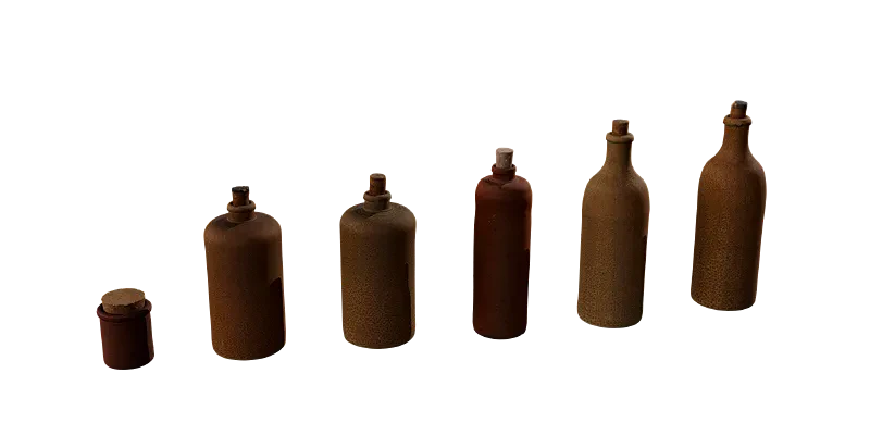 ceramic bottles pack 001 — Descargar
