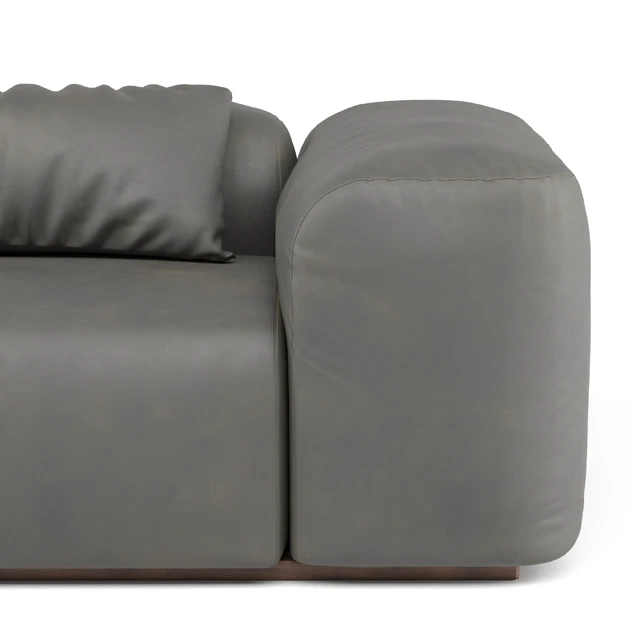 Modern leather sofa — Descargar
