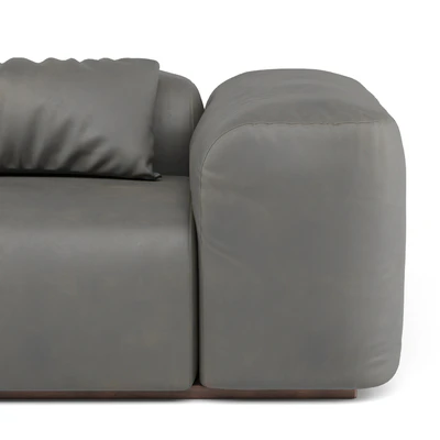 Modern leather sofa — Ver 3