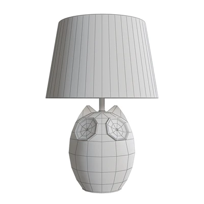 Lighting and Interiors - Hector Owl Table Lamp (blue, cream, pink) — Вид 3
