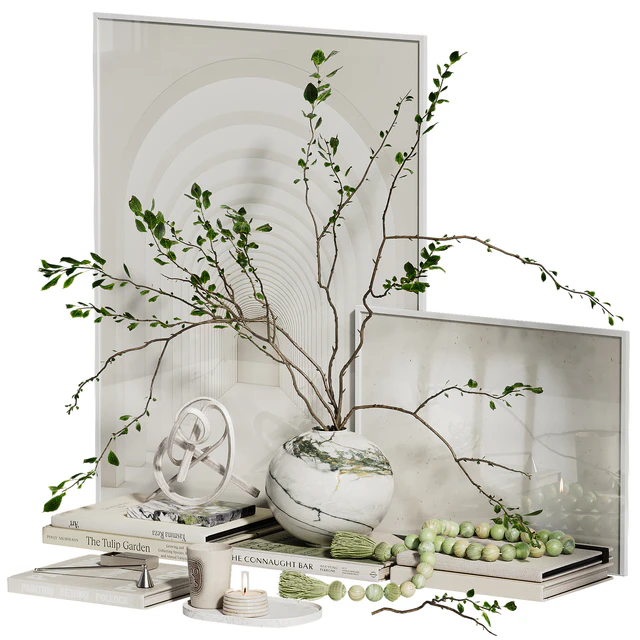 Decorative set with branches in a vase ch4 — Descargar