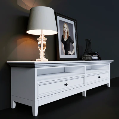 TV cabinet wide with two drawers Dantone Home — Ver 2