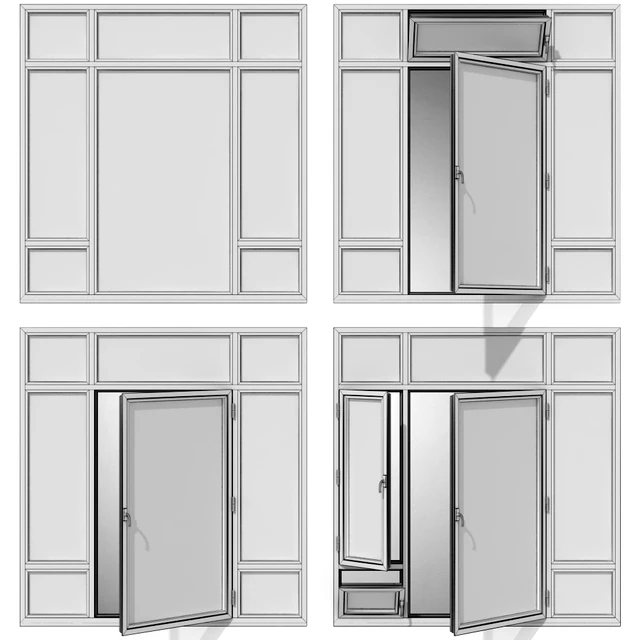 Swing stained-glass wooden windows — Descargar