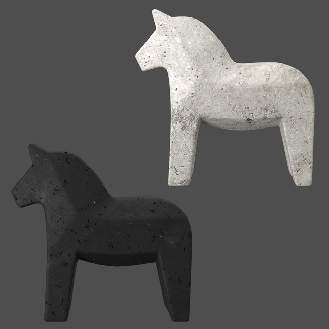 Бетонные статуэтки Dala Horse — Скачать