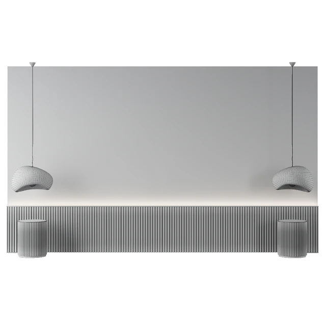 Rock headboard of the bed — Download