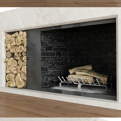 Fireplace modern — Вид 3