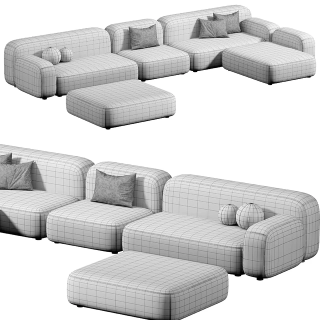 Modular Sofa Ribble-3 by Divan, Modular Sofa Ribble-3 — Descargar