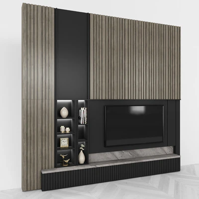 Modern TV Wall set43 — Вид 4
