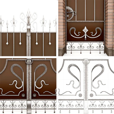 Classical forged gate 2 — Вид 3