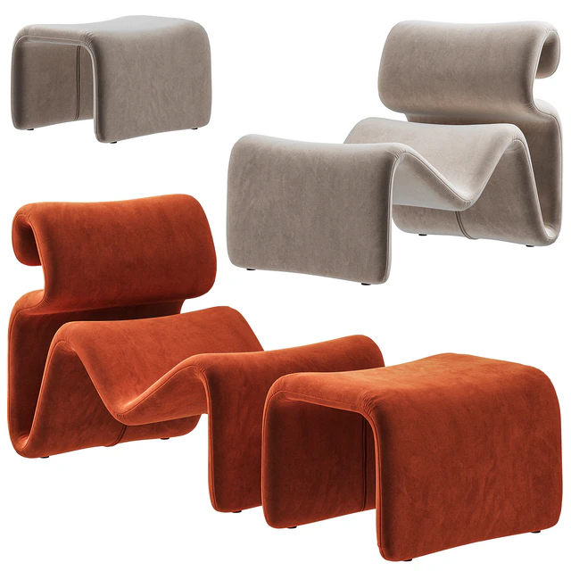 Artilleriet - Etcetera (Fabric Lounge Chair and Footstool) — Descargar