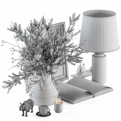 Decorative Set with Bouquet - Set 71 — Ver 6