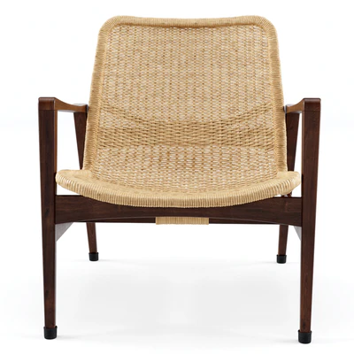 Vintage Lounge Chair Manufactured by Yamakawa Rattan — Ver 3