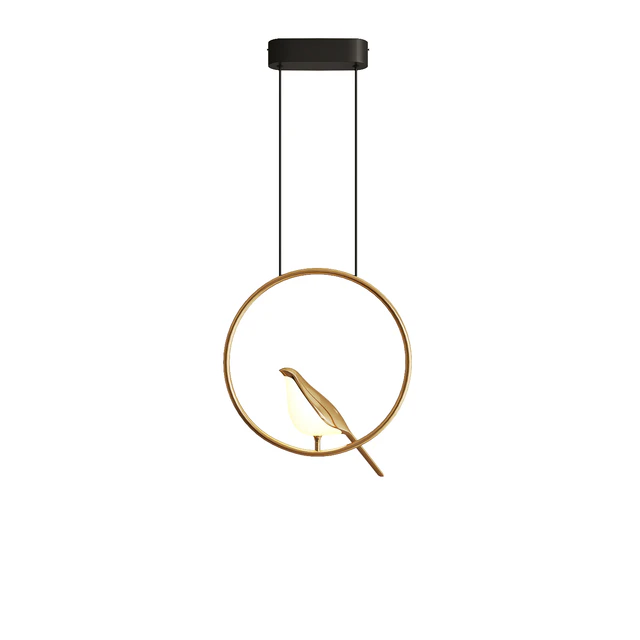 Ring and Bird Pendant Lamp NOMI — Скачать