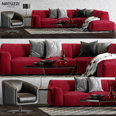 Natuzzi Forma sofa set 01 — Вид 1