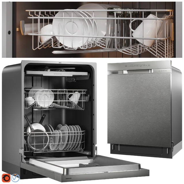 Front Control Dishwasher 001 — Скачать