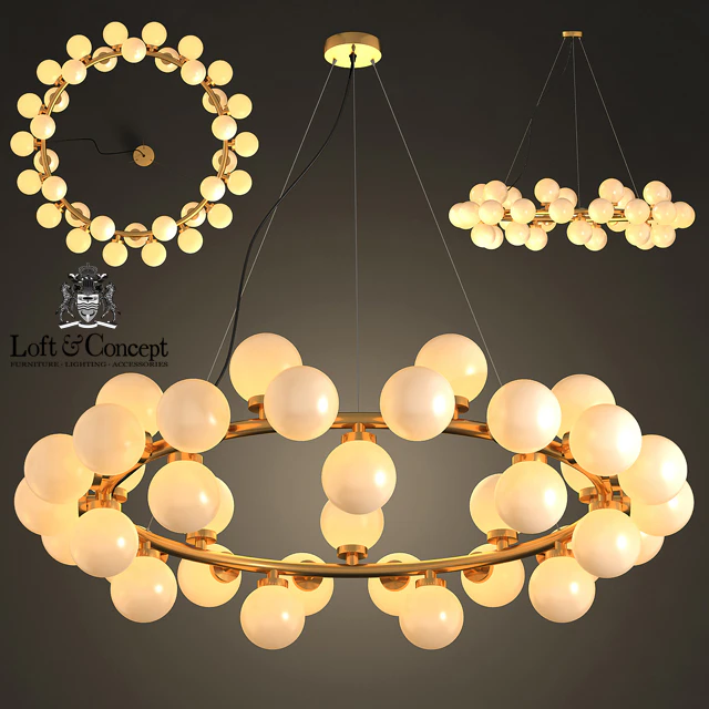 Chandelier Milk Bubble Round Chandelier — Descargar