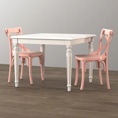 FRENCH EMPIRE SQUARE PLAY TABLE — Ver 2